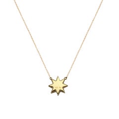 Remembrance Lapis and Diamond Sun Charm Pendant