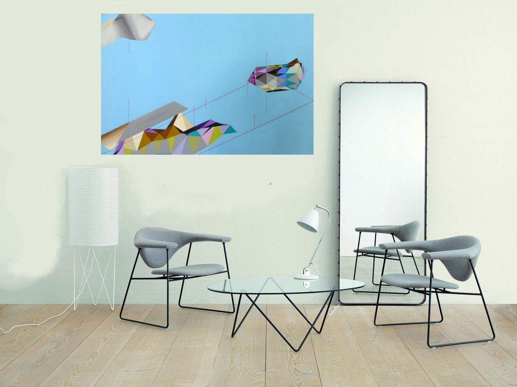 Debajo de ella, Pintura, Acrílico sobre lienzo - Painting de Rémi Delaplace