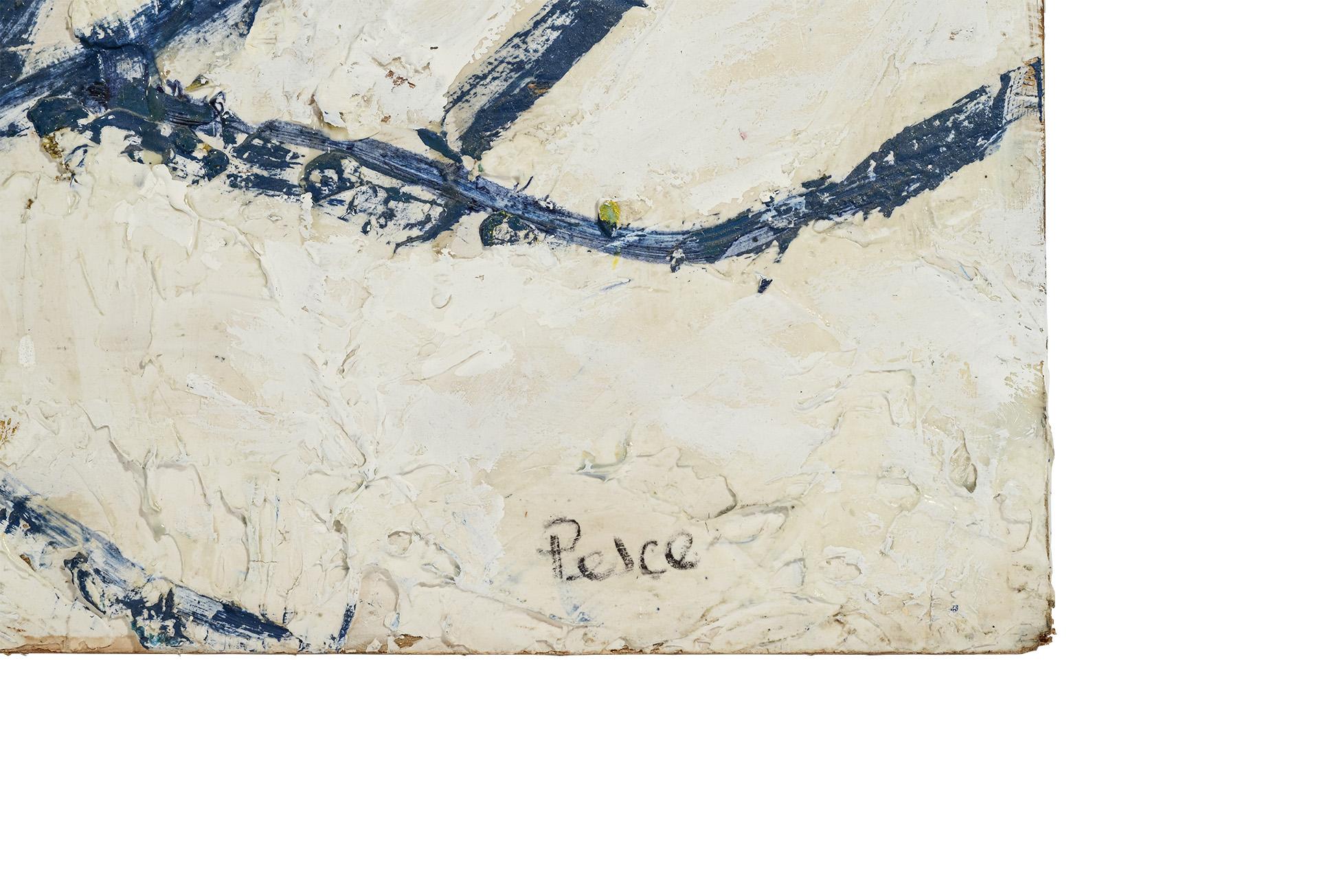 French Remi Pesce, Masque De Venise Painting, Signed, France, circa 1992