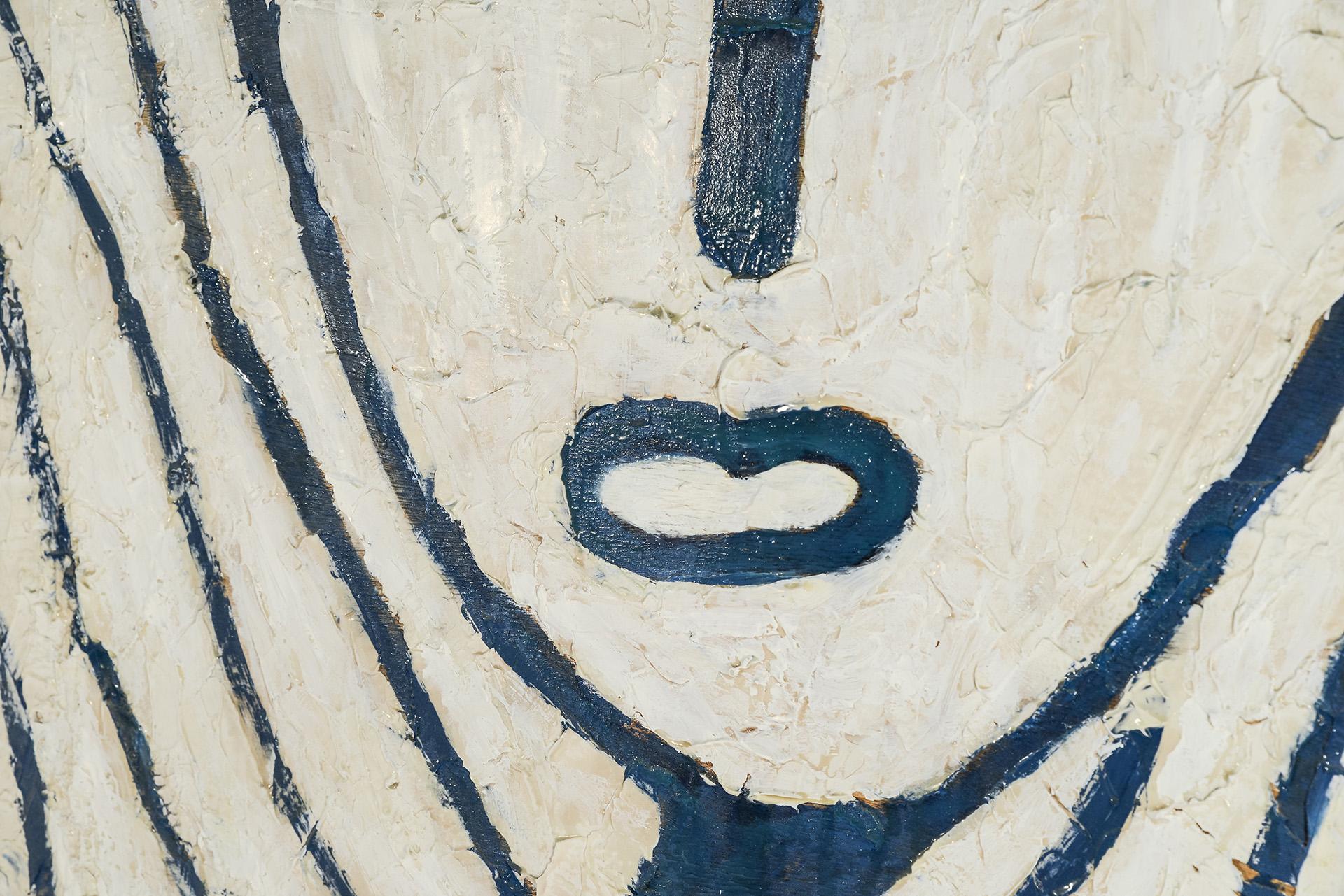 Remi Pesce, Masque De Venise Painting, Signed, France, circa 1992 In Good Condition In Nice, Cote d' Azur