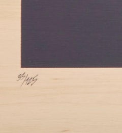 No Consequence - Abstract, Bold Colours Screenprint on Wood by Remi Rough