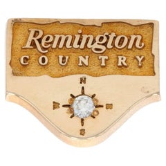 Remington Company Service Pin, 10k Yellow Gold Diamond Accent