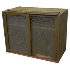 Remington Rand Industrial Green Steel Metal Stacking Barrister Storage Cabinet A