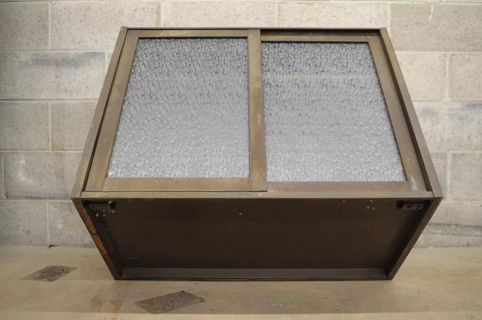Remington Rand Industrial Green Steel Metal Stacking Barrister Storage Cabinet B For Sale 5