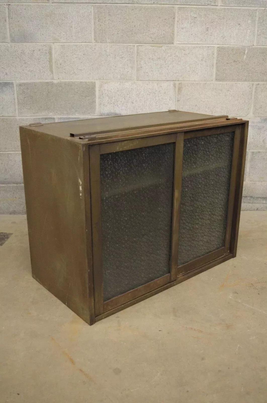Remington Rand Industrial Green Steel Metal Stacking Barrister Storage Cabinet B For Sale 7