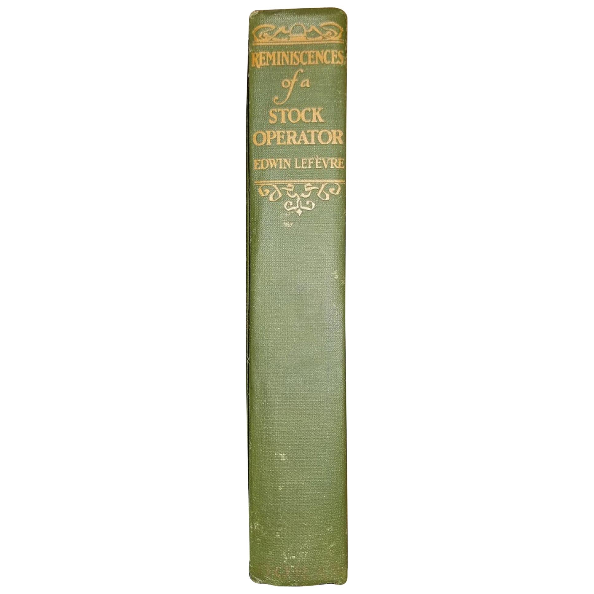 Reminiscences of a Stock Operator by Lefevre 1st Edition