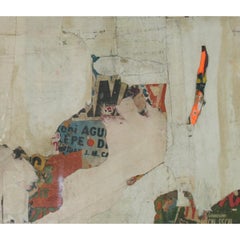REMNANTS 14 Medium Abstract Collage by Artist Huw Griffith