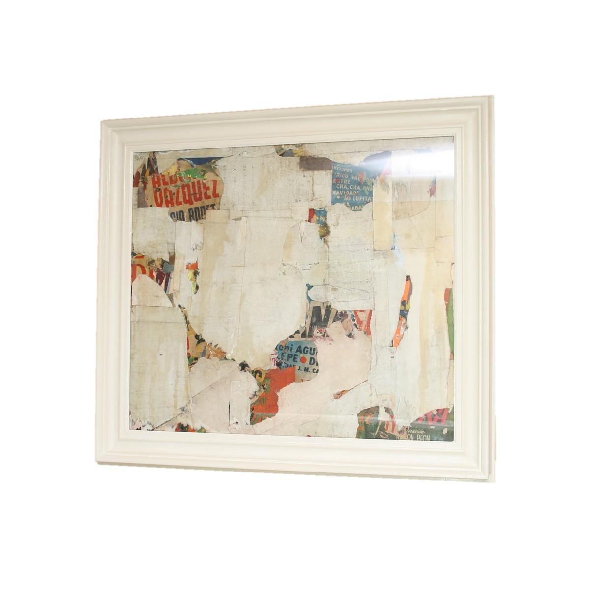 English REMNANTS 14 Medium Abstract Collage by Artist Huw Griffith