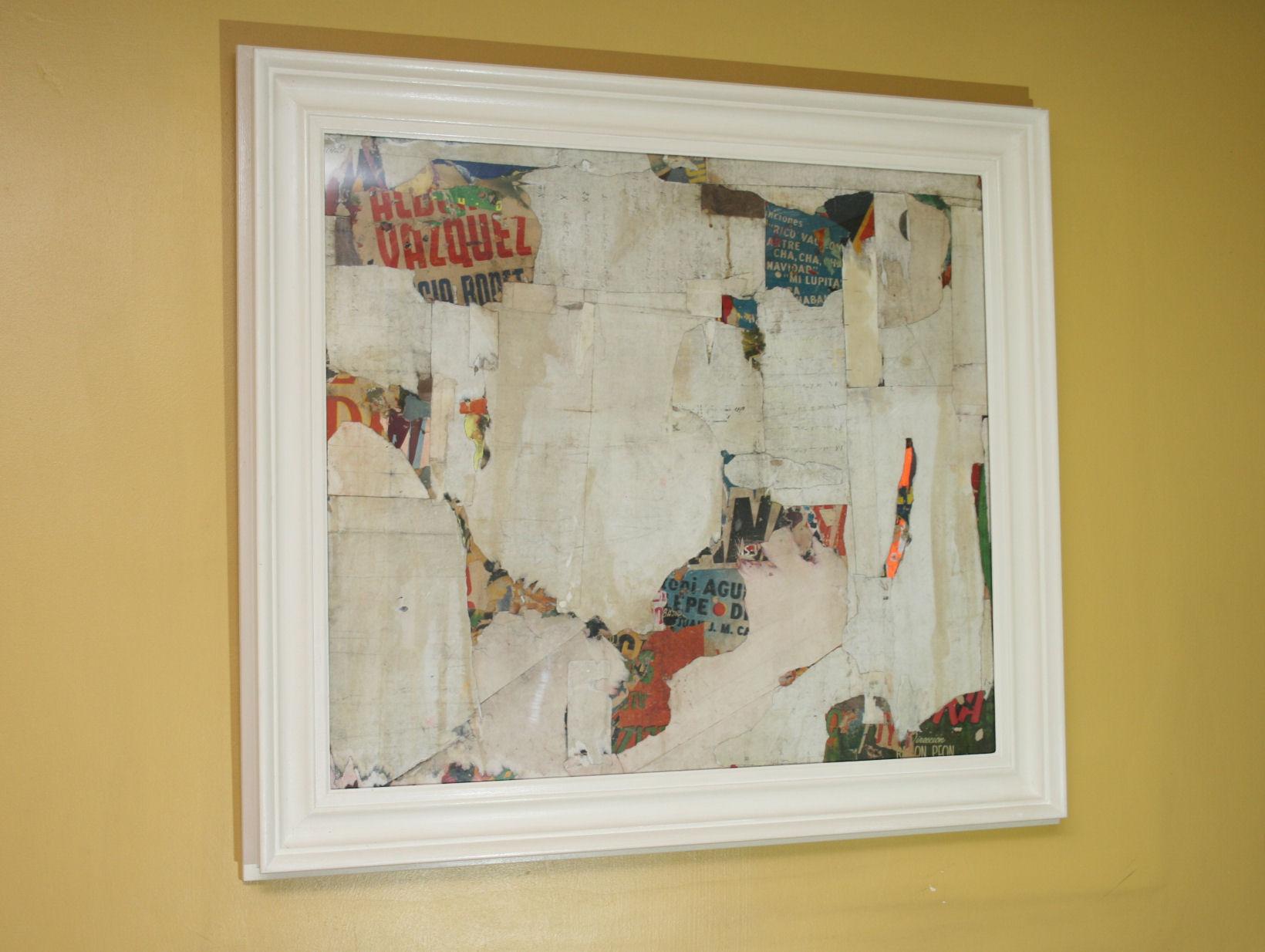 Contemporary REMNANTS 14 Medium Abstract Collage by Artist Huw Griffith