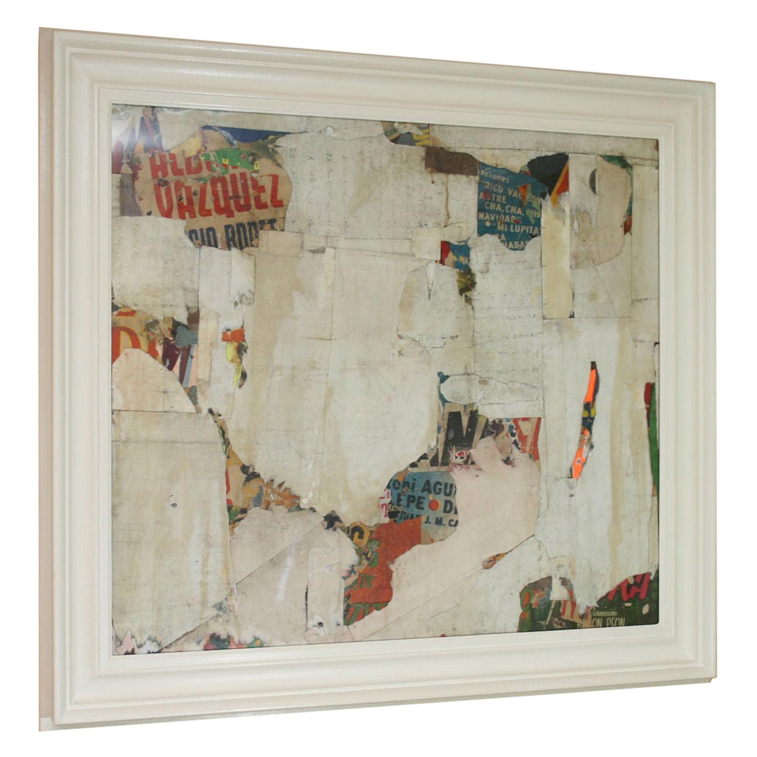 REMNANTS 14 Medium Abstract Collage by Artist Huw Griffith