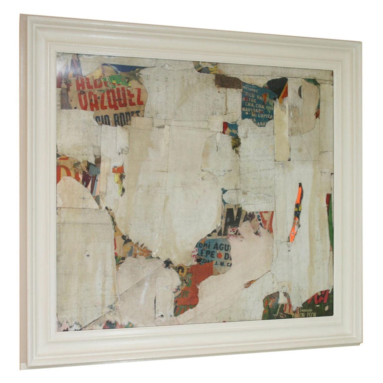 REMNANTS 14 Medium Abstract Collage by Artist Huw Griffith For Sale
