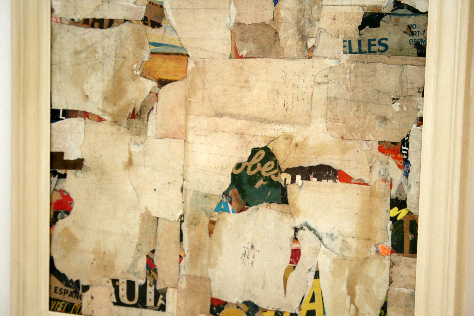 Remnants 15 Medium Abstract Collage by Artist Huw Griffith In Good Condition In London, GB