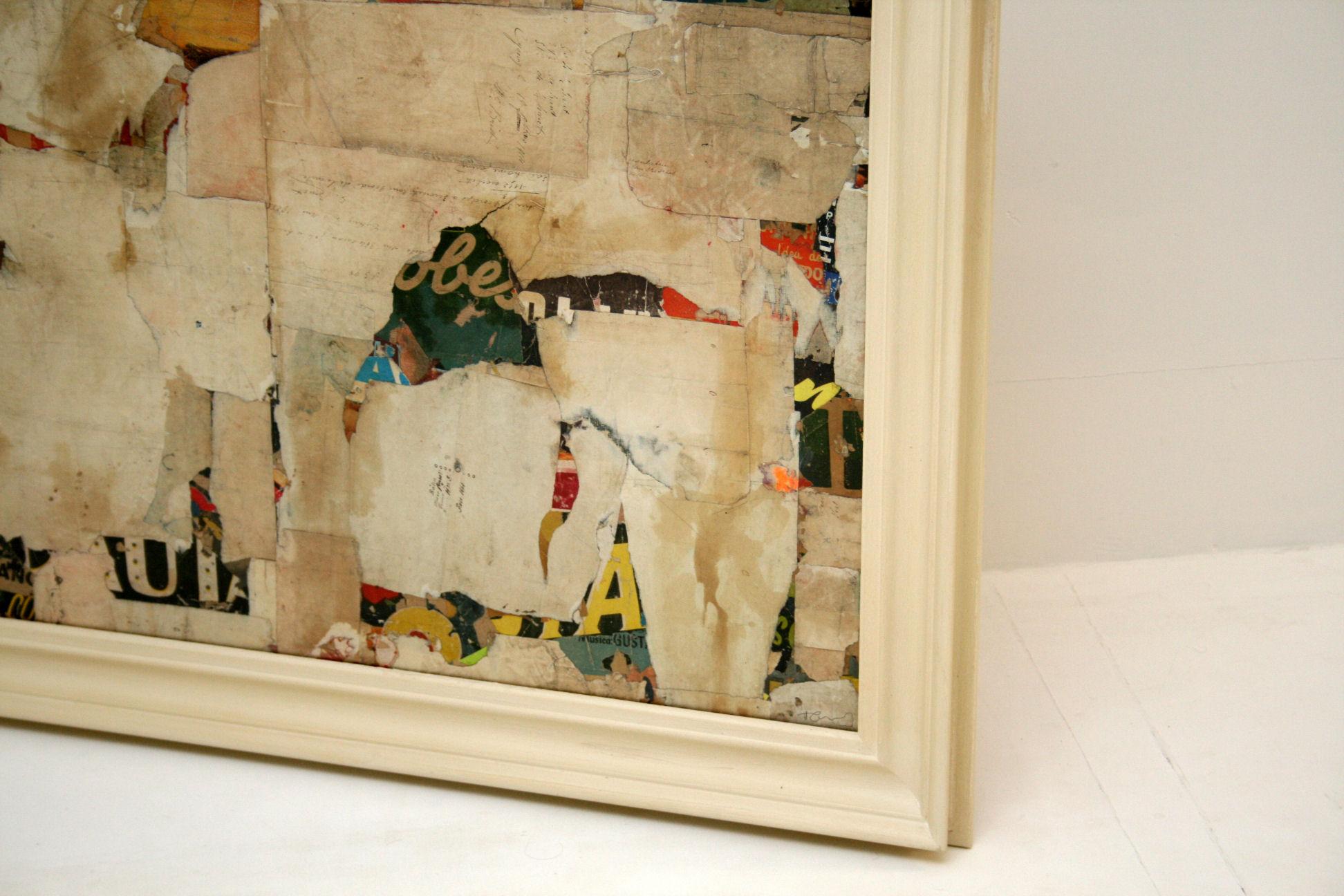 Remnants 15 Medium Abstract Collage by Artist Huw Griffith 2