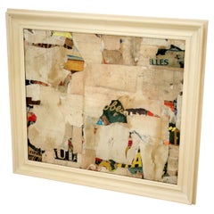 Remnants 15 Medium Abstract Collage by Artist Huw Griffith