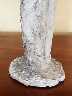 Remo Bernucci 1970 set of 9 totens in plaster and wood polychrome sculpture.