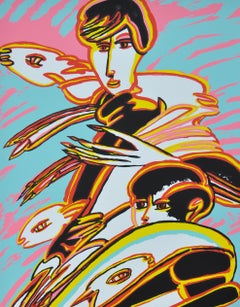 Pastorale - Sérigraphie de Remo Brindisi - années 1980