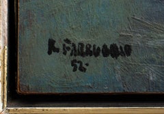 Remo Farruggio Composizione architettonica Olio, 1952