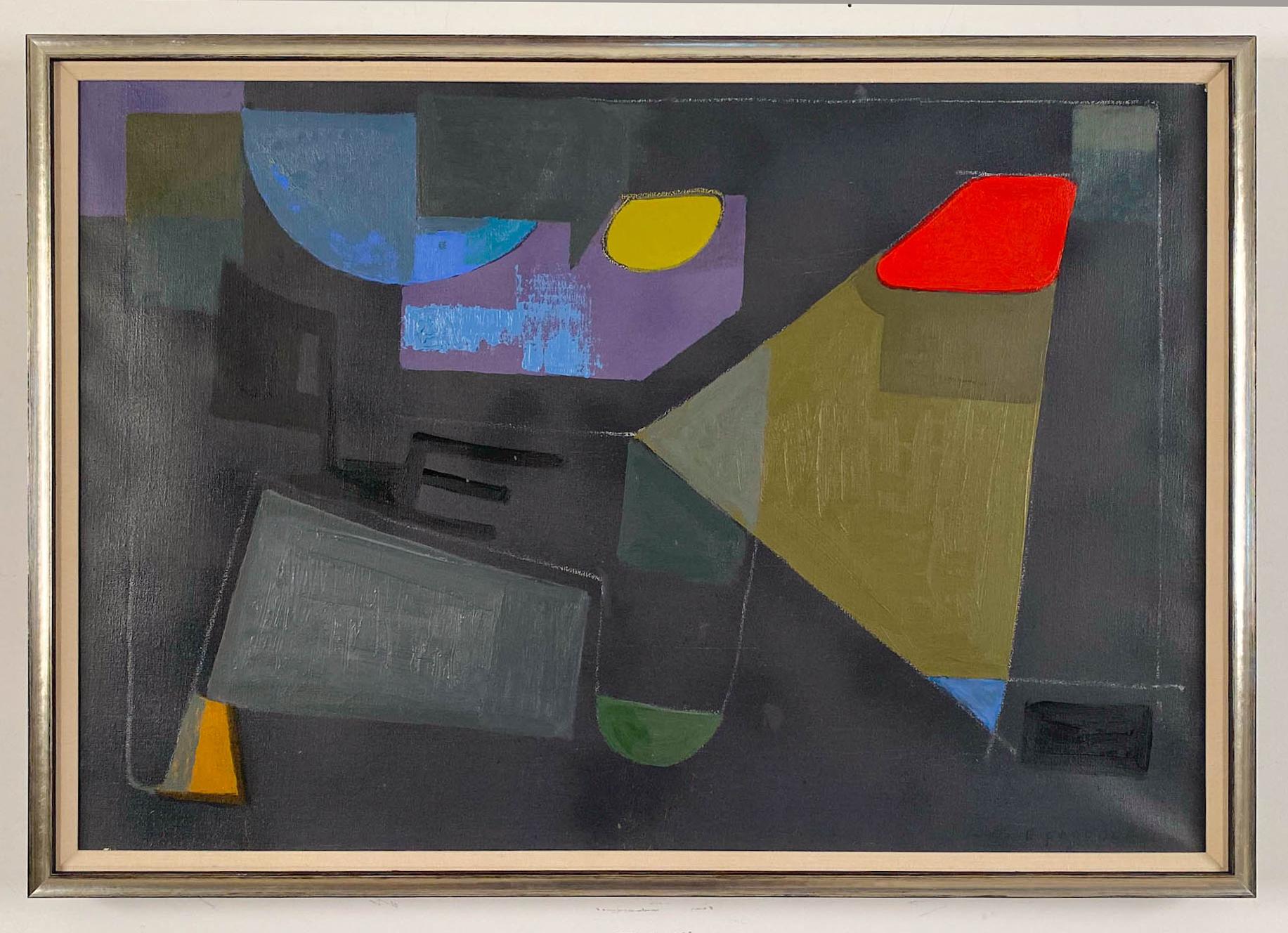 Segnali - Abstract Painting Nero di Remo Michael Farruggio