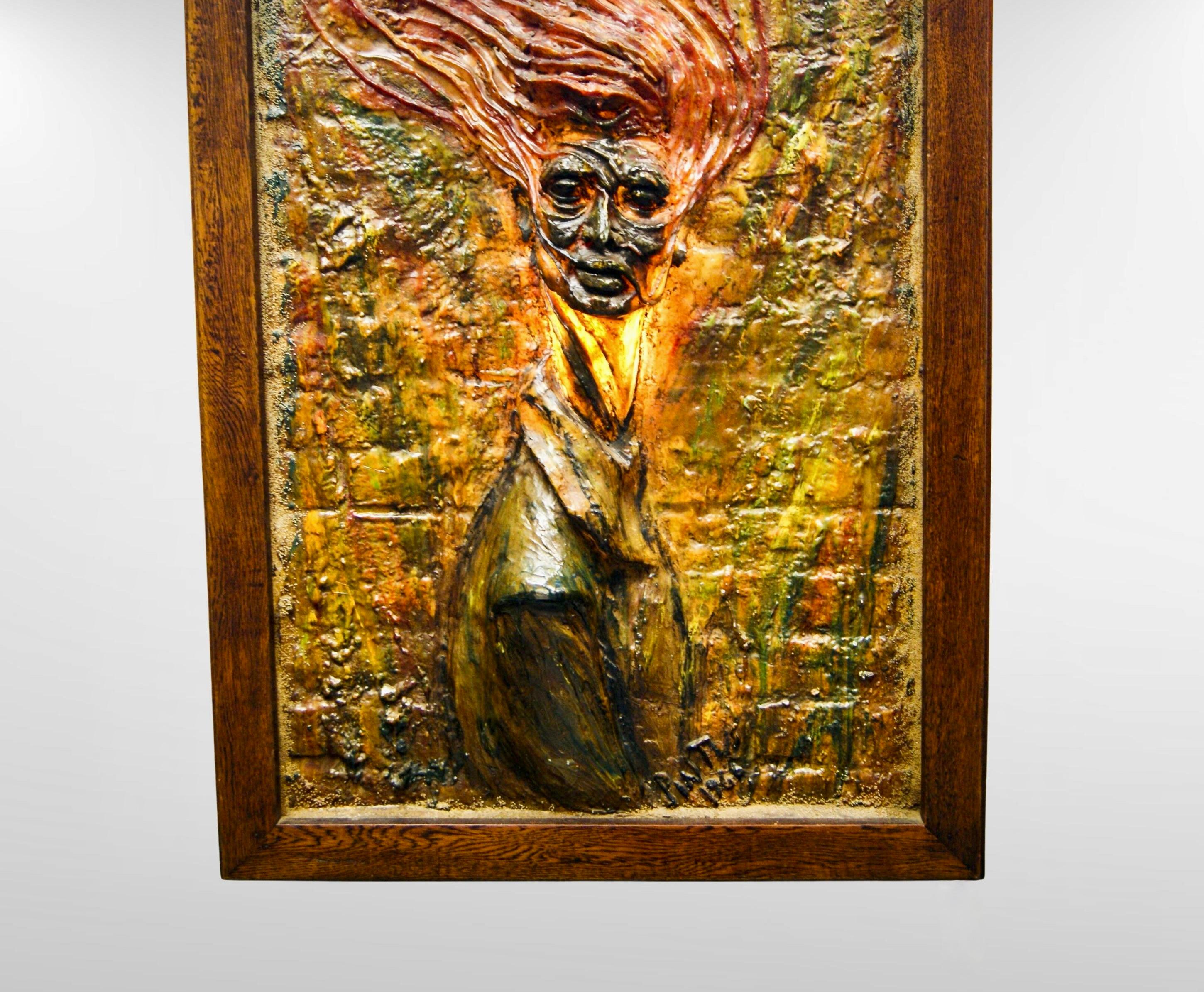 Moulage Remo Pintus Belgique (1938-2002) 1960 Illuminated Fiberglass Art Wall Sculpture en vente