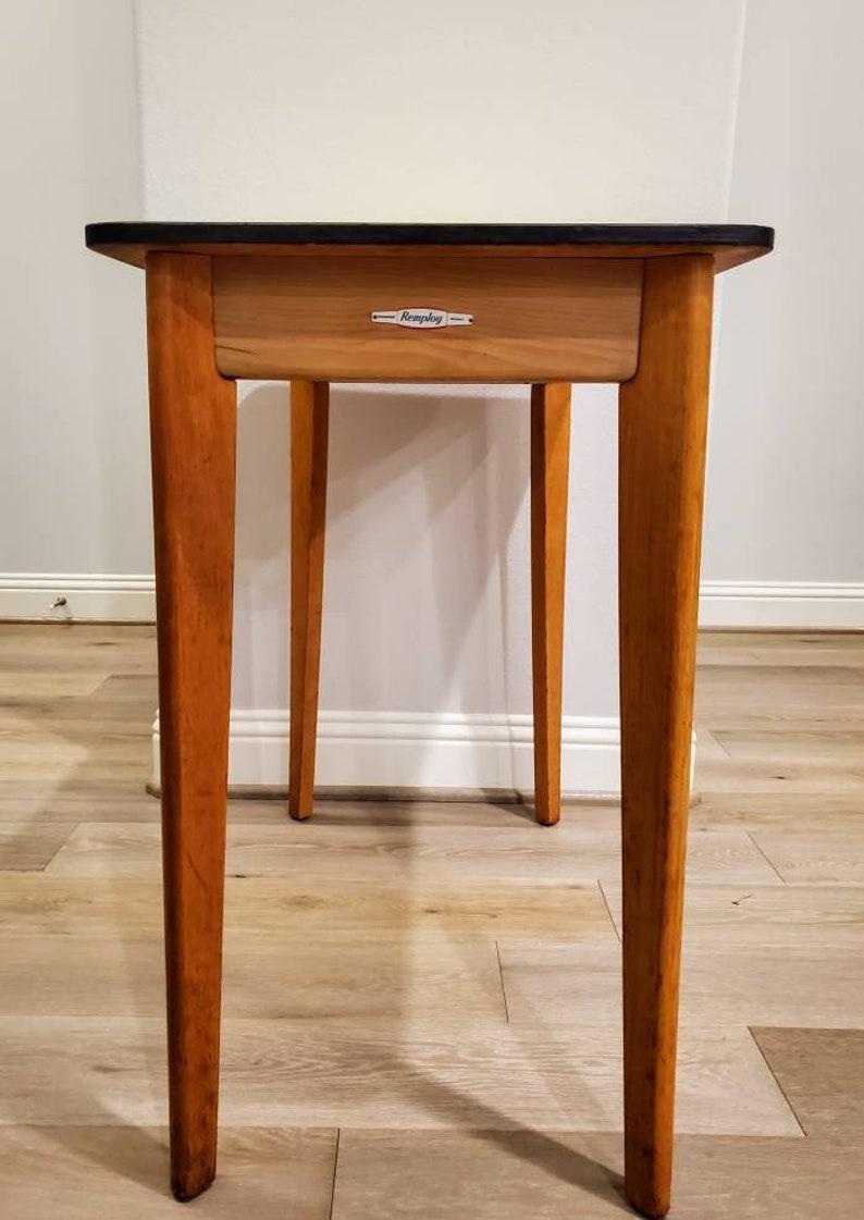 Remploy Mid-Century Modern Formica Teak Table 4