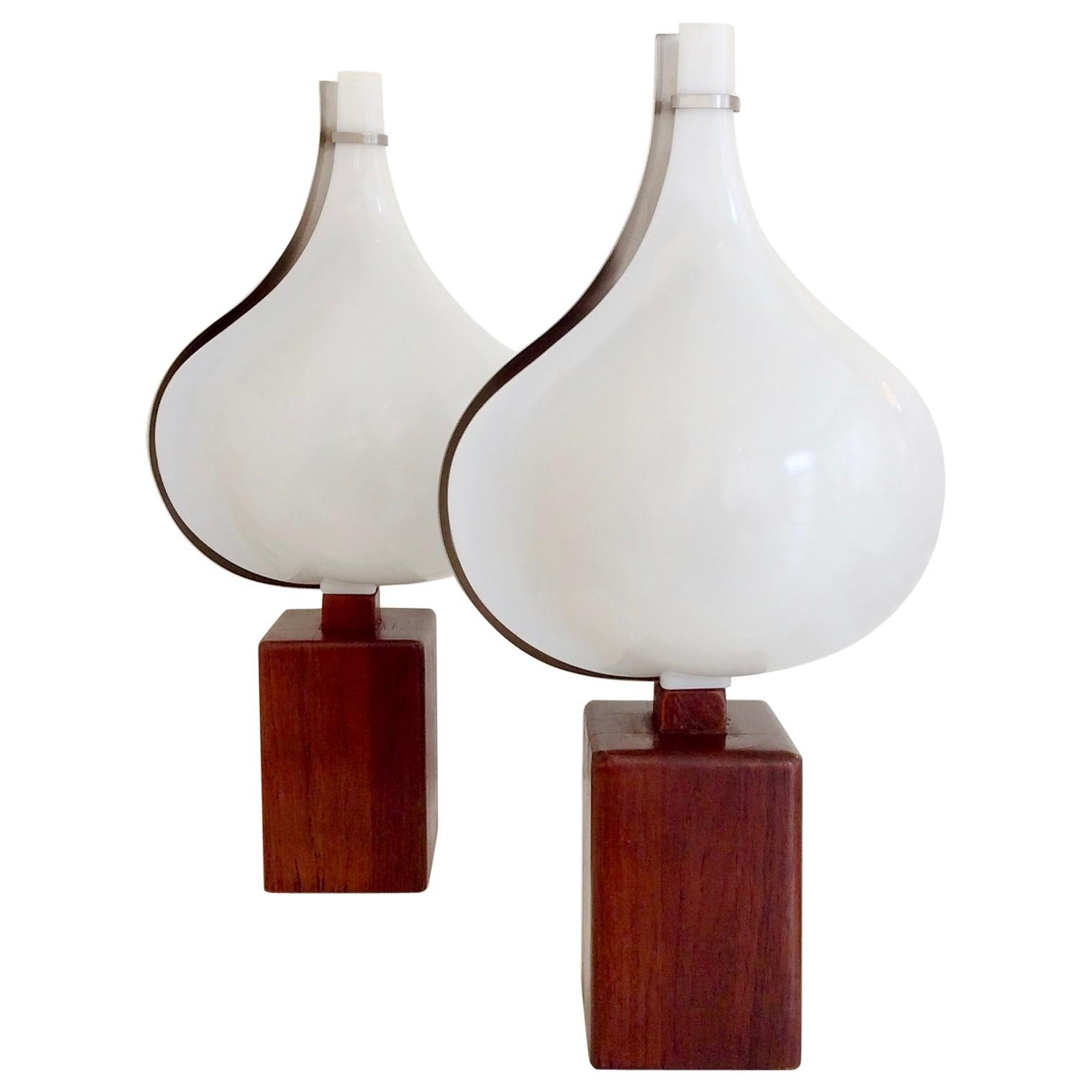 Rémy Letang Pair of Table Lamps, circa 1970, France