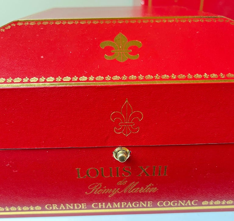 Remy Martin Louis XIII Cognac Baccarat Crystal Bottle in Presentation Box  For Sale at 1stDibs