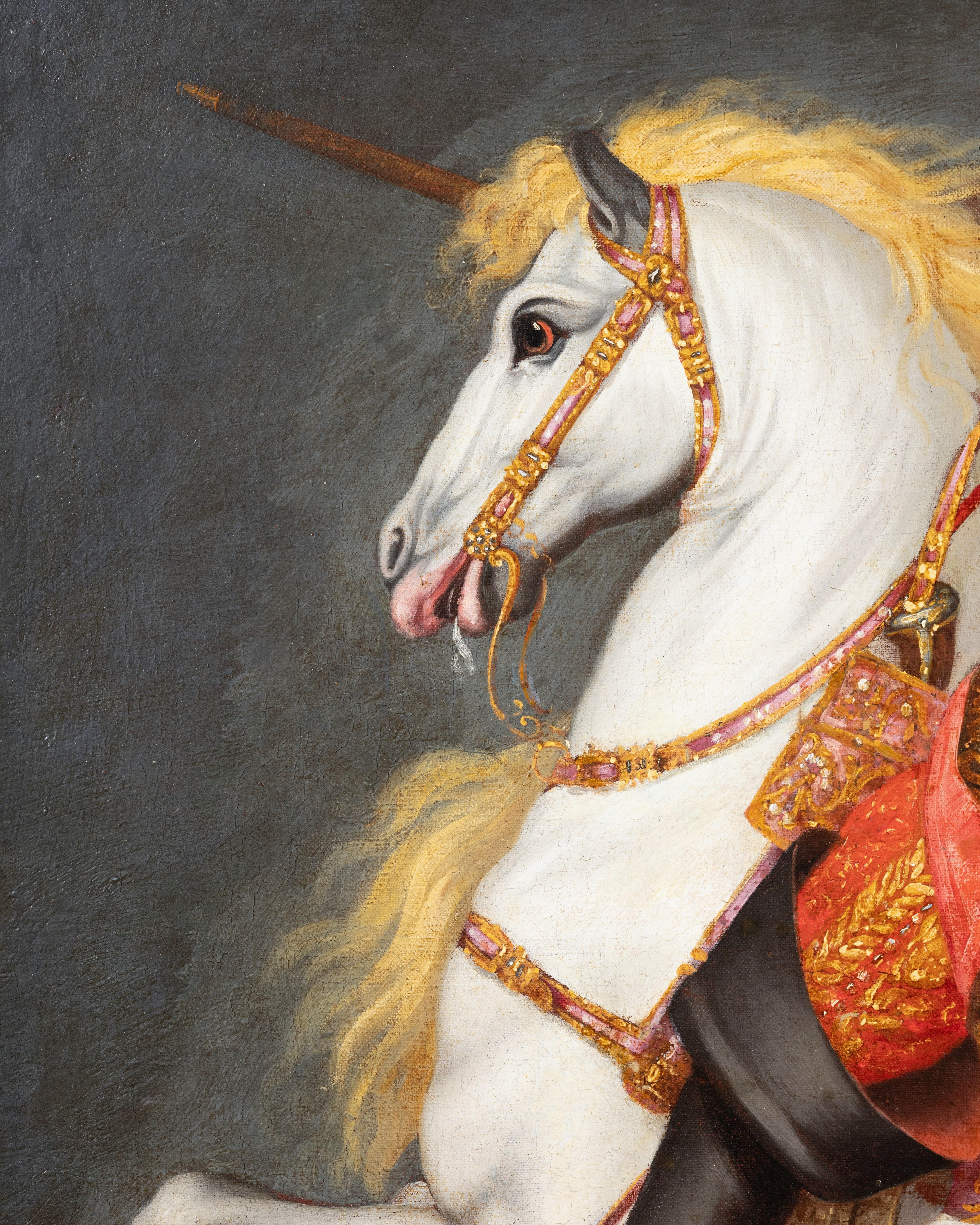Ritratto equestre di Luigi XIV, bottega di René Antoine Houasse, 1690 ca. in vendita 1
