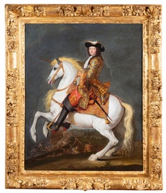 Ritratto equestre di Luigi XIV, bottega di René Antoine Houasse, 1690 ca.