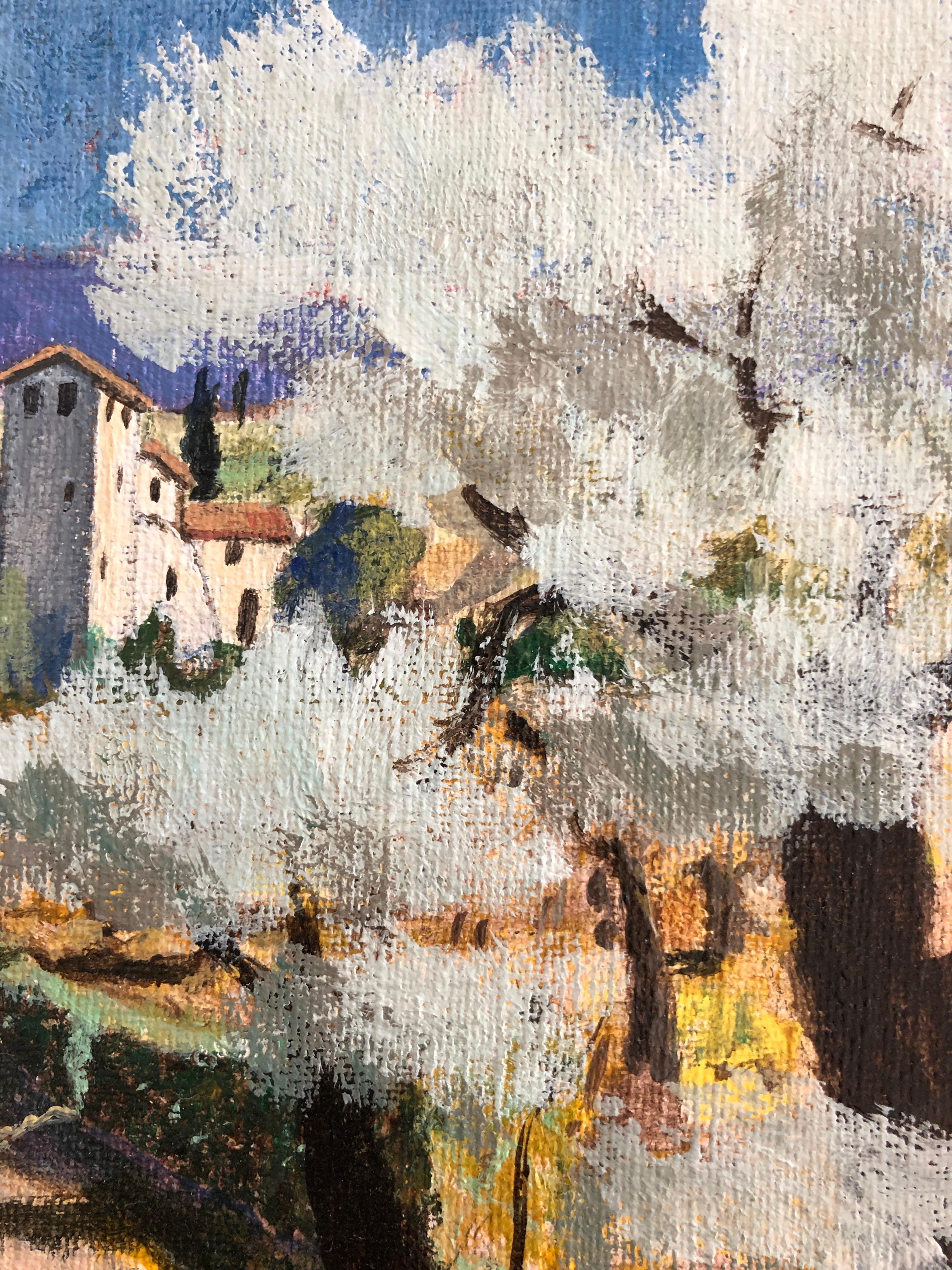 Ansicht einer Landschaft in der Toskana, Italien im Angebot 1