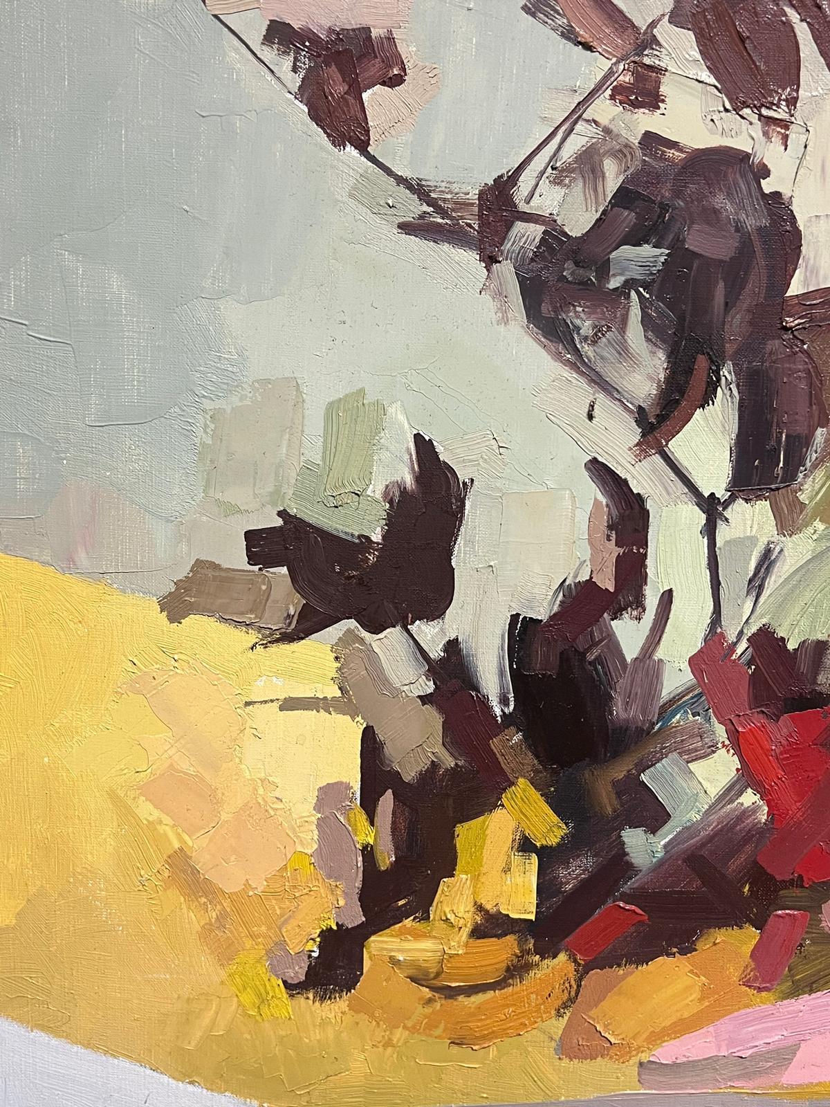 Natura morta francese modernista degli anni '70: grande pittura a olio in vendita 5
