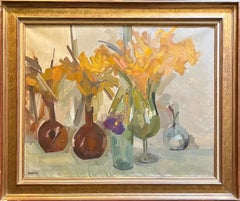 "Faded Flowers" by René Guinand - Oil on Canvas - 64x80 cm