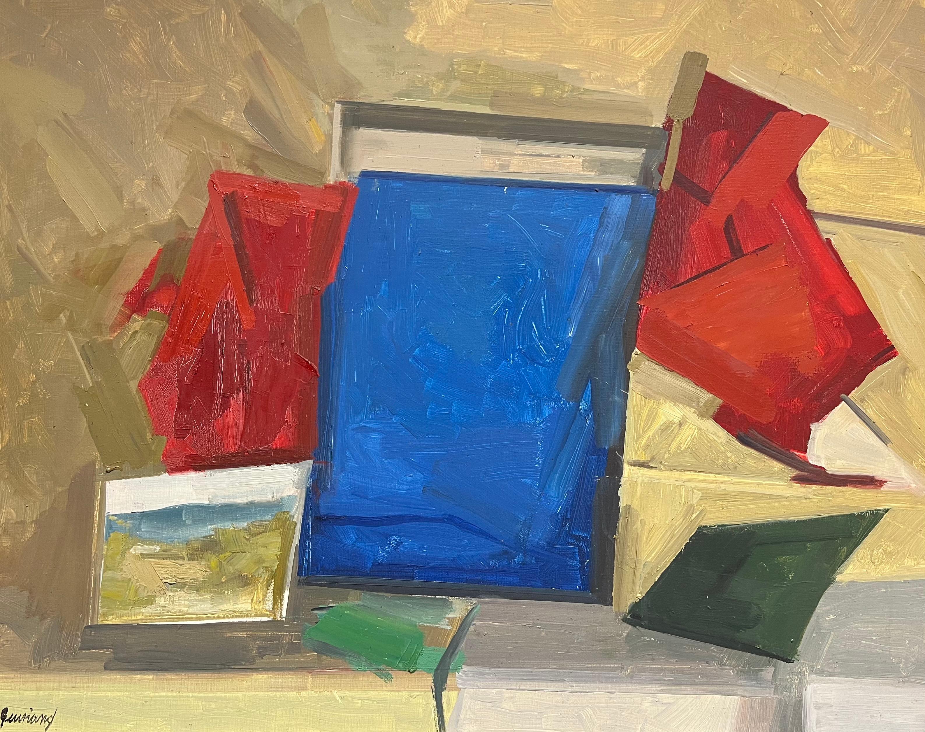 Geometric Composition
by René GUINAND (French, 1892-1983),
signed oil on canvas, in a wooden frame - left side missing
Framed: 26 x 32 inches
Canvas : 25.5 x 31.5 inches
Inscribed verso
Provenance: private collection of the artists work, Normandy,