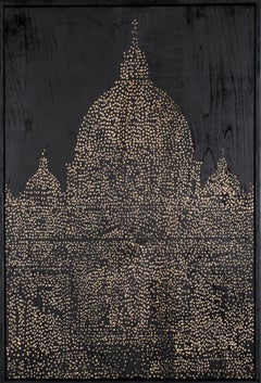 „Rom, „ Pointillistischer Holzschnitt