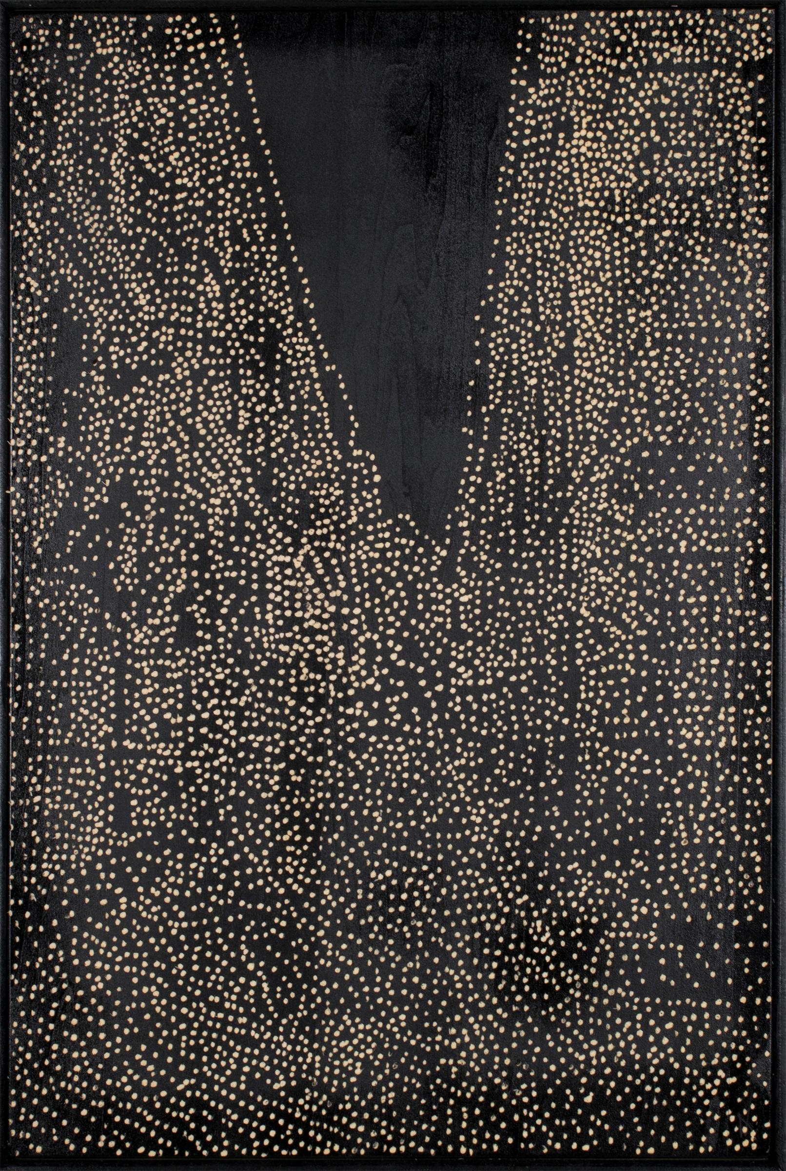 « Romé II », gravure sur bois pointilliste, 2012