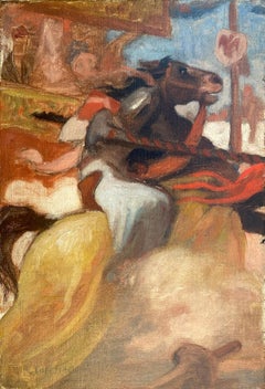 Il cavaliere moderno  Il precursore della Pop Art La partita di lotta Gioia colorata astratta