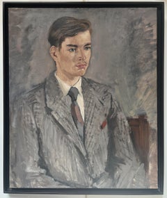 René Mels (1909-1977) Portrait of a young man, oil on canvas signed