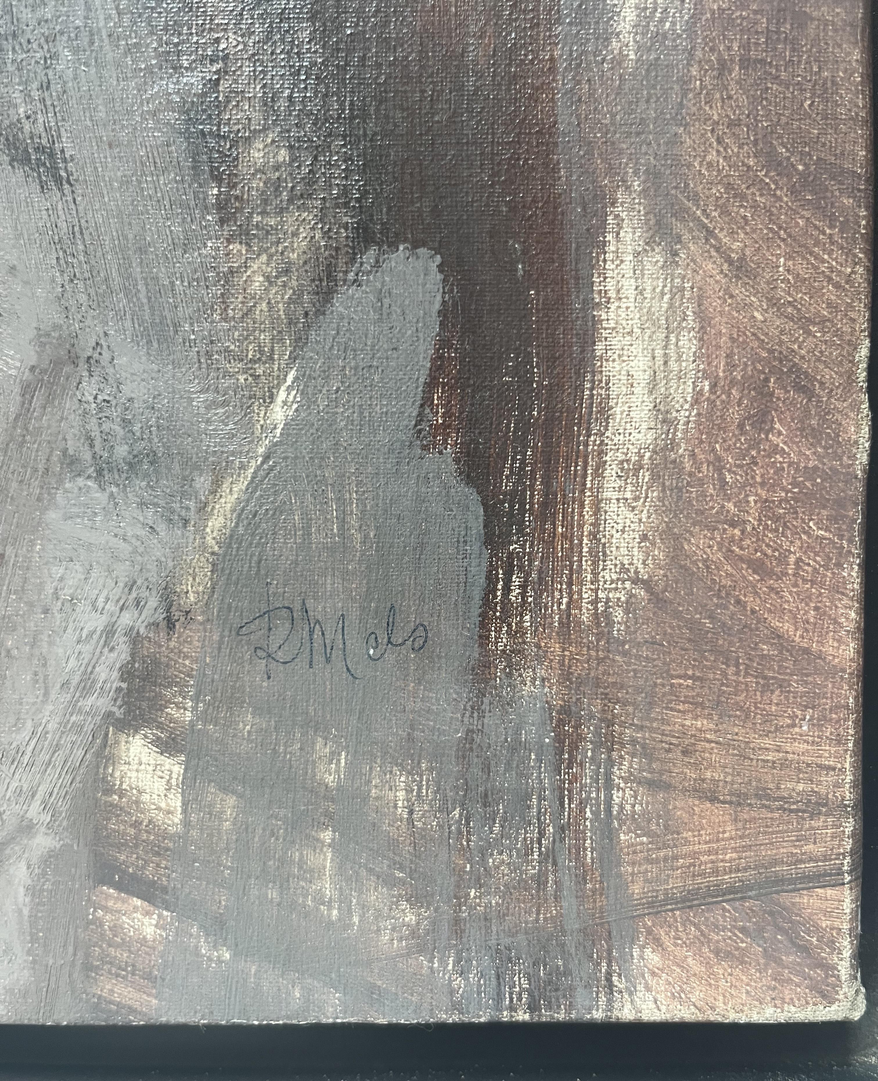 René Mels (1909-1977) Porträt eines jungen Mannes, Öl auf Leinwand signiert im Angebot 5