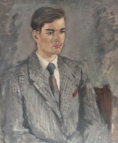 René Mels (1909-1977) Porträt eines jungen Mannes, Öl auf Leinwand signiert
