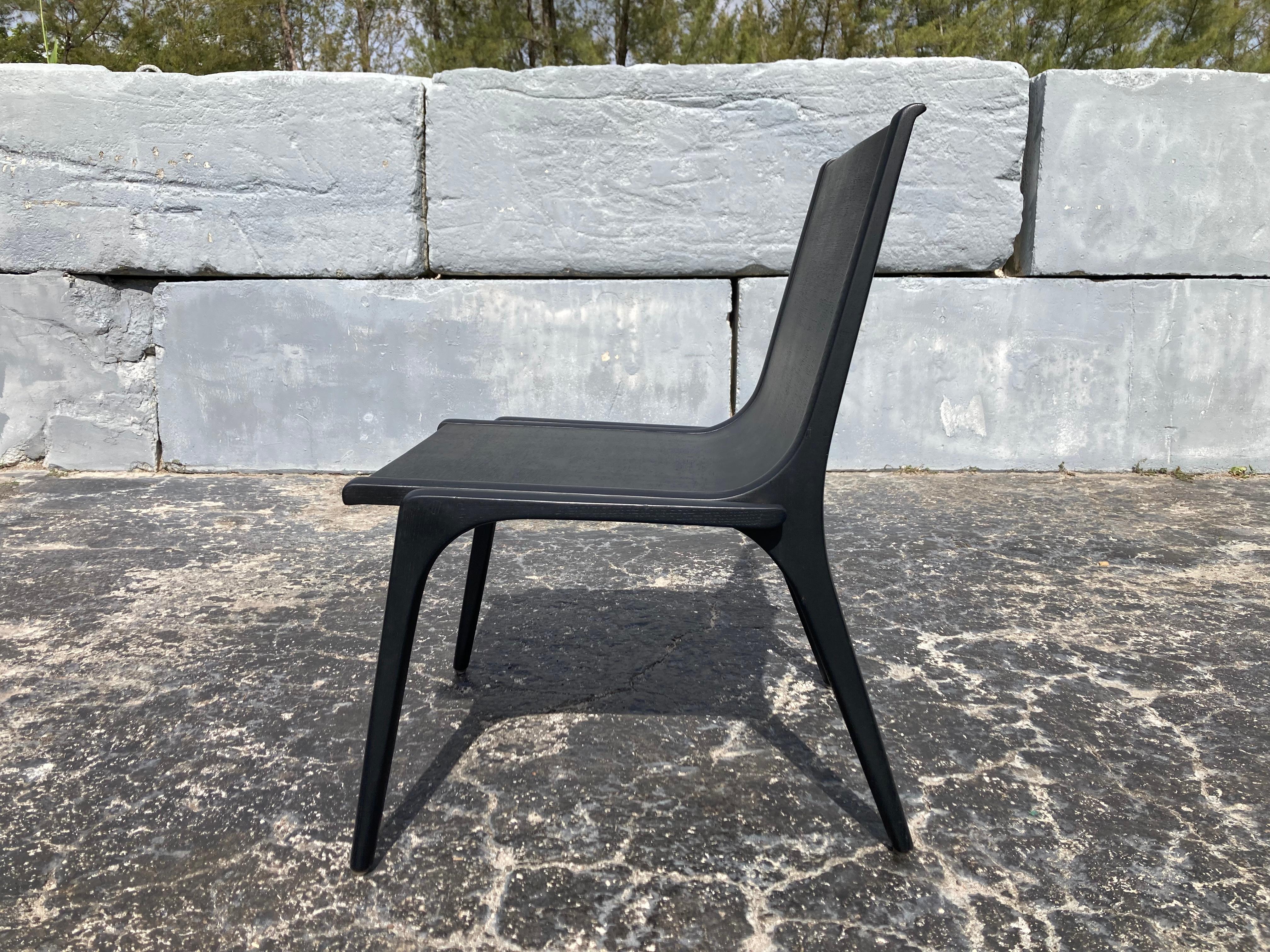 Rén Side Chair Stellar Works Space Copenhagen, Oak, Leather For Sale 10