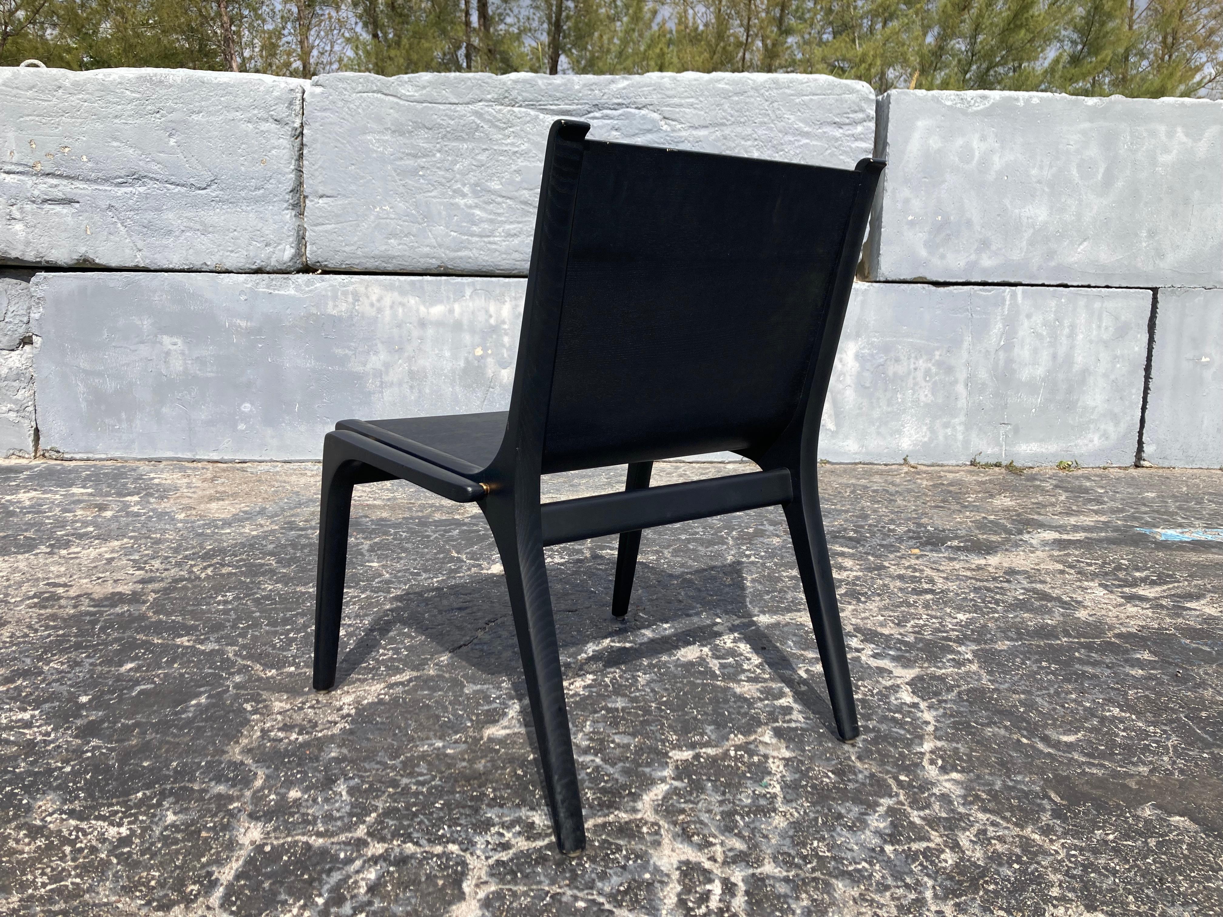 Rén Side Chair Stellar Works Space Copenhagen, Oak, Leather For Sale 14