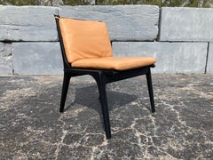 Rén Side Chair Stellar Works Space Copenhagen, Eiche, Leder