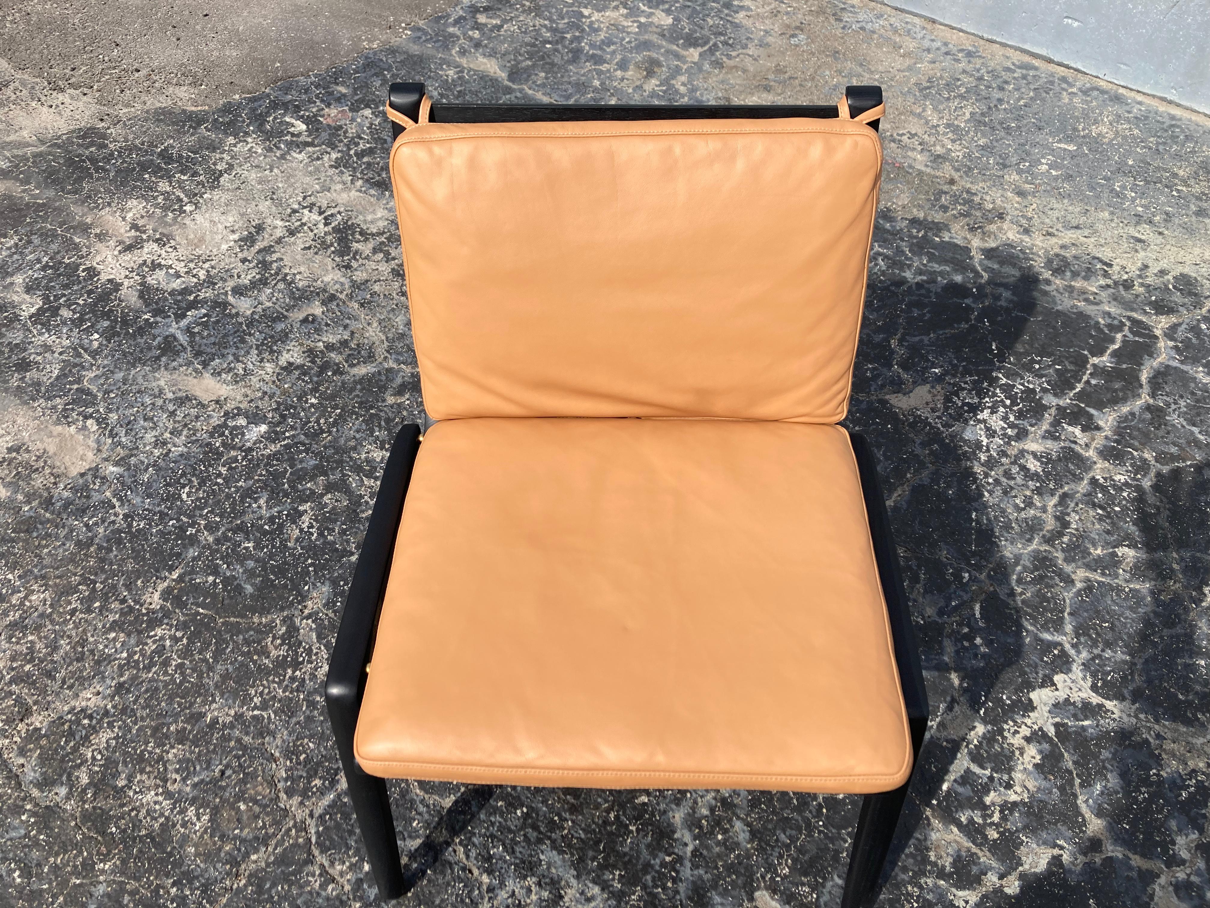 Rén Side Chair Stellar Works Space Copenhagen, Oak, Leather For Sale 4