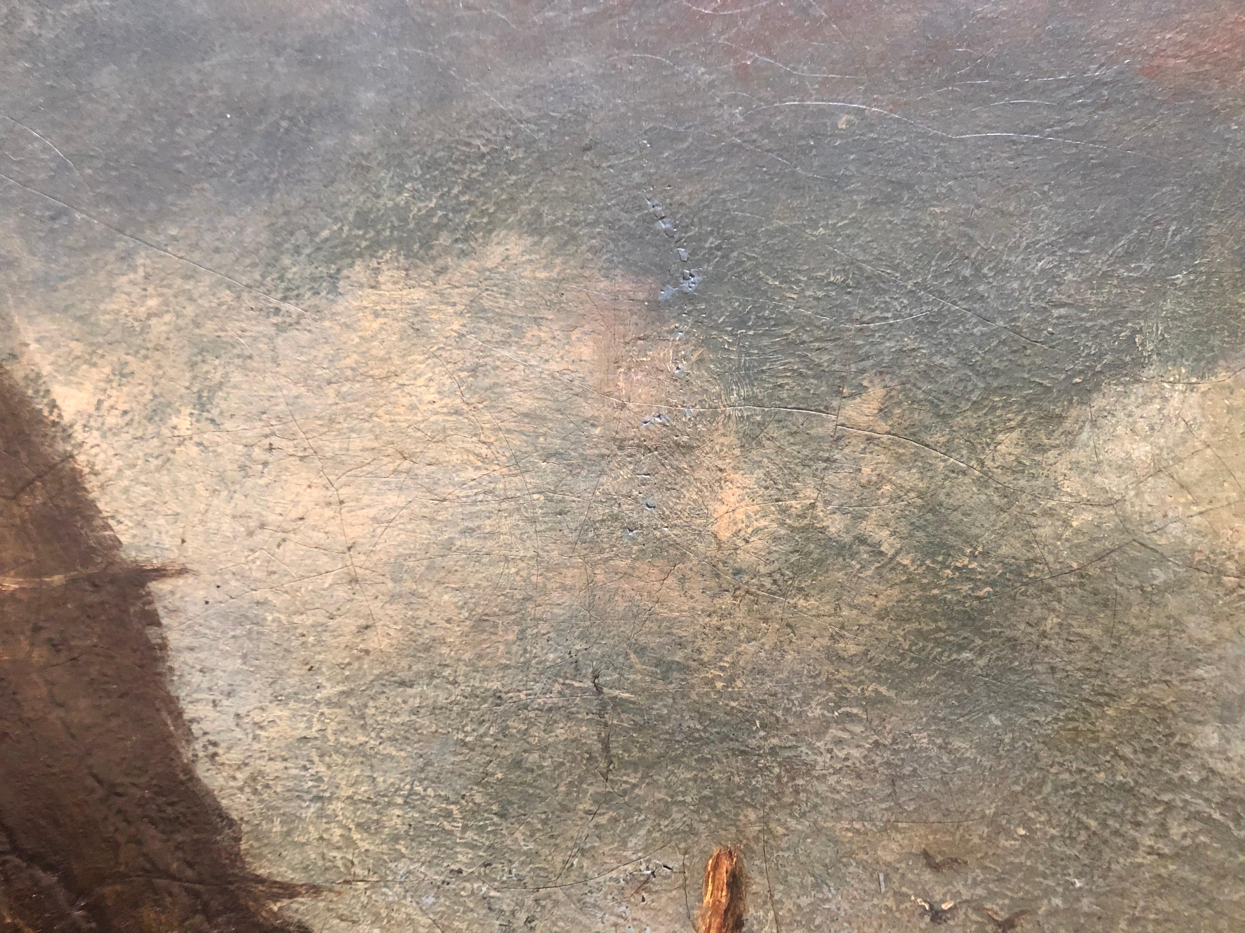 Rene Tener, Jardinière animée, huile sur toile 7
