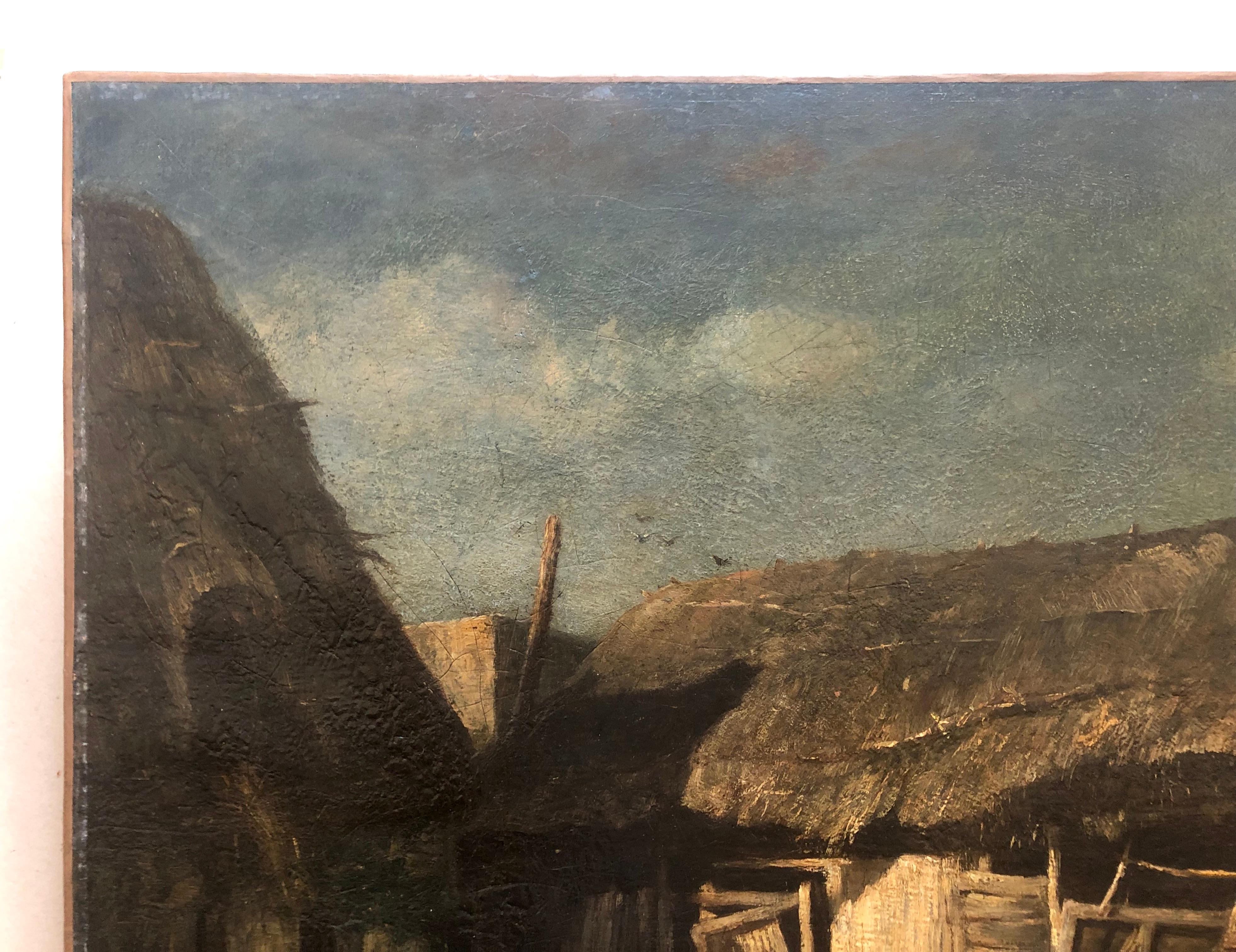 Rene Tener, Jardinière animée, huile sur toile 1