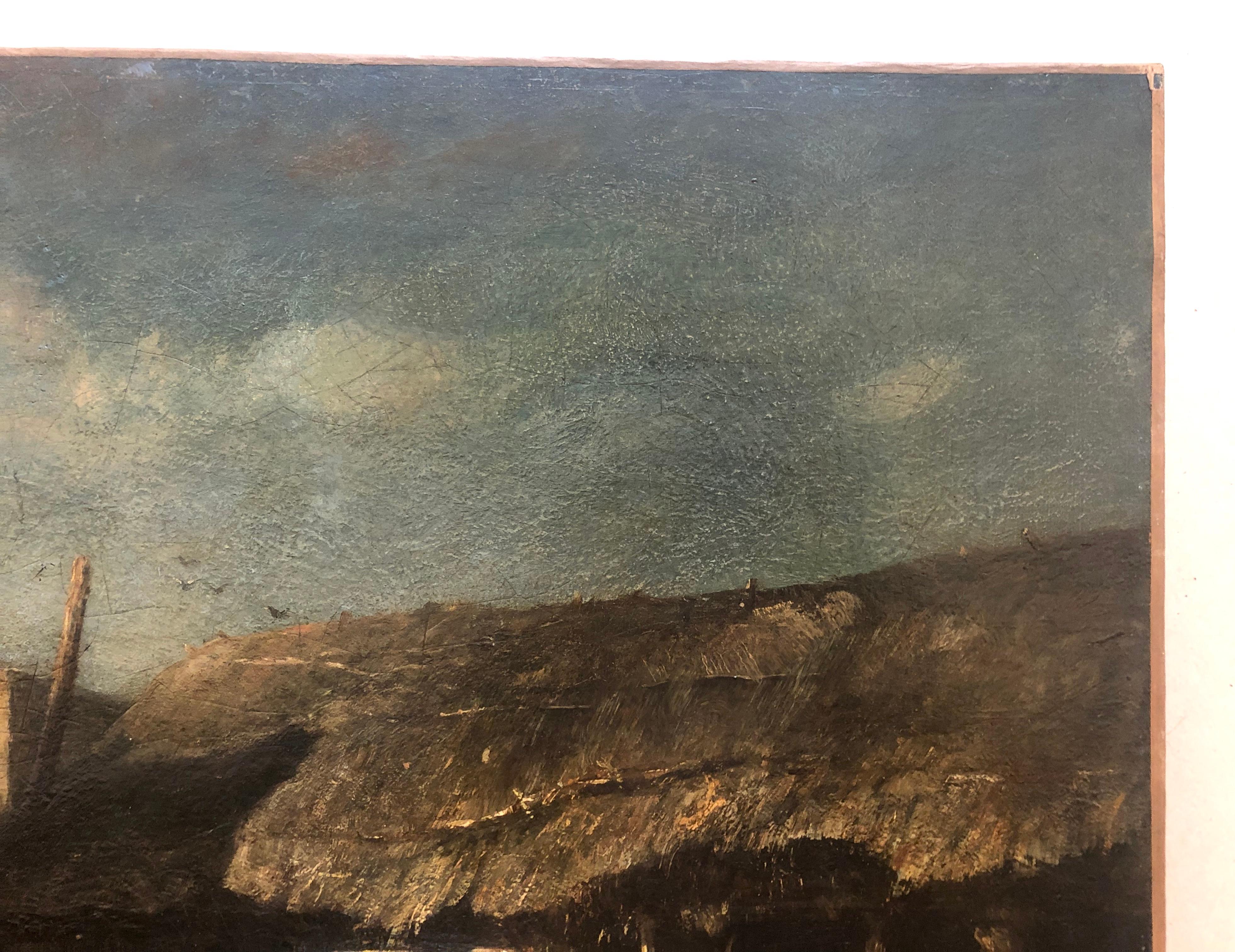 Rene Tener, Jardinière animée, huile sur toile 2
