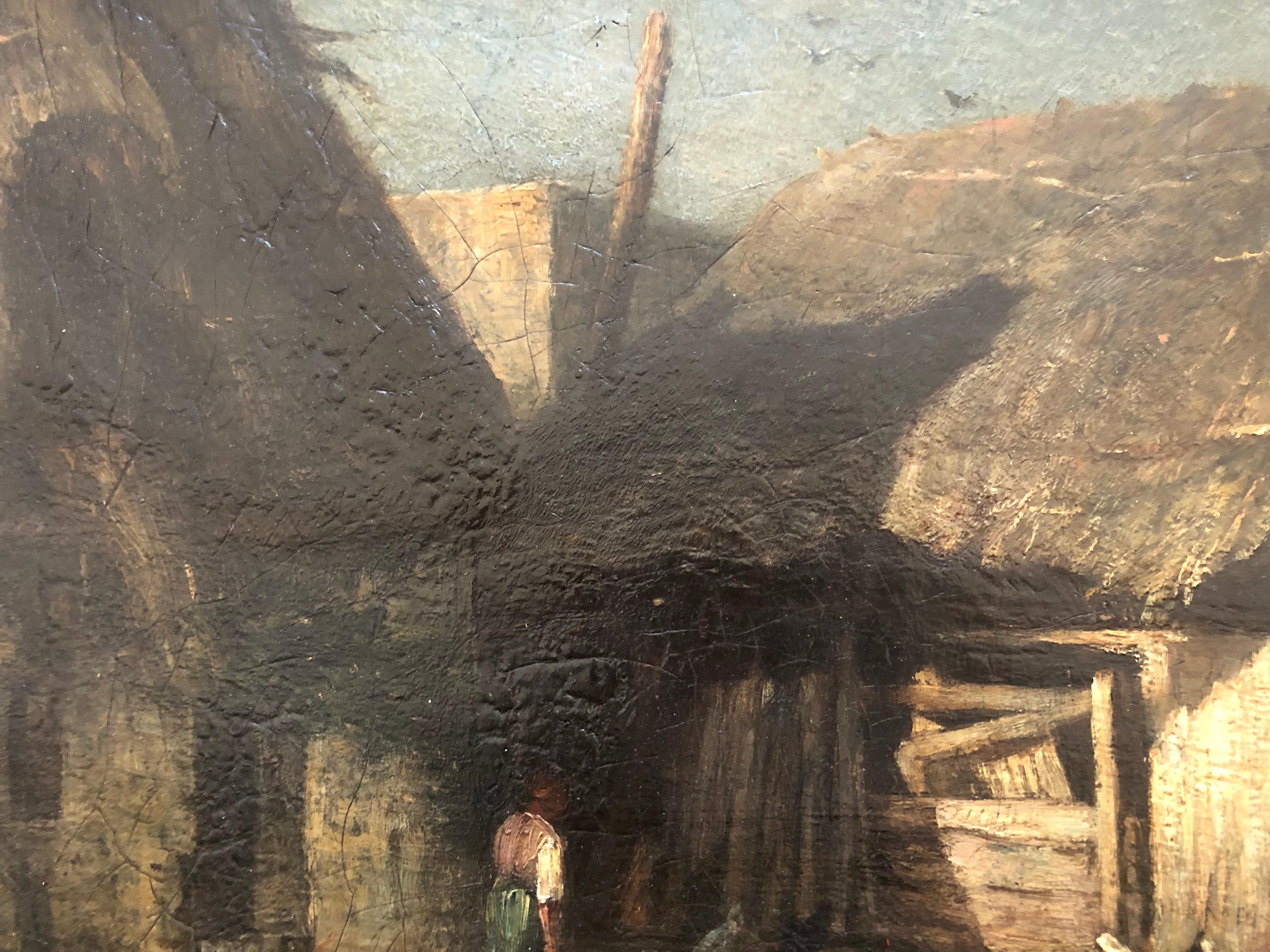 Rene Tener, Jardinière animée, huile sur toile 5