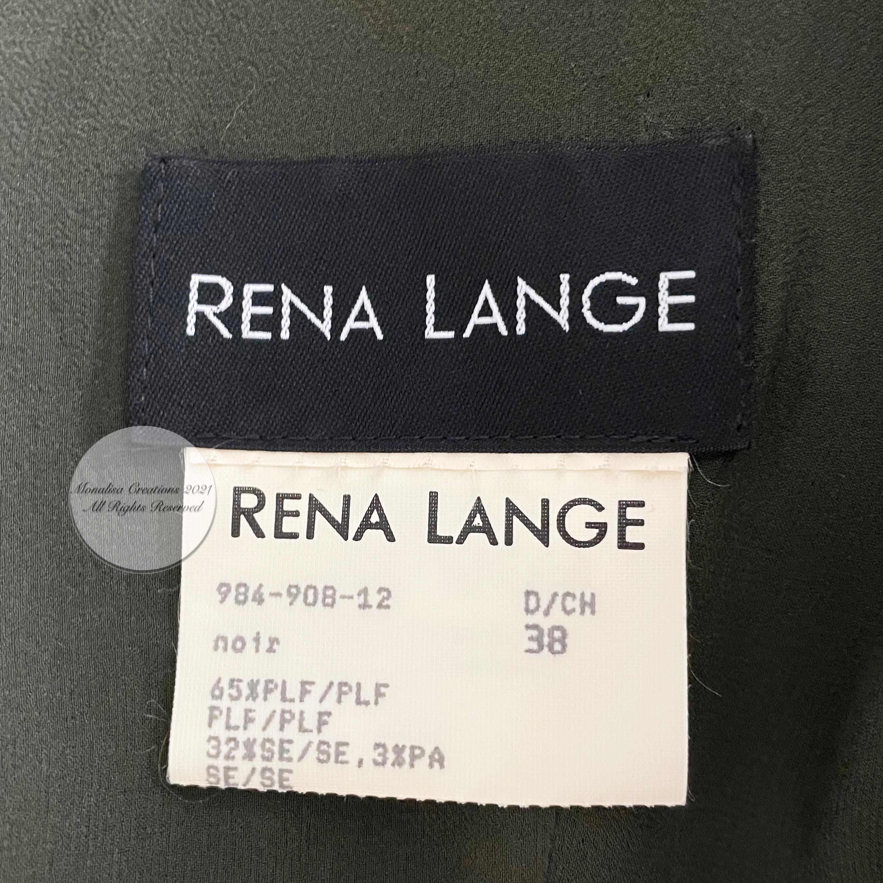 Rena Lange Cocktail Dress Sequins Party Dress 90s Vintage Sz 38 3