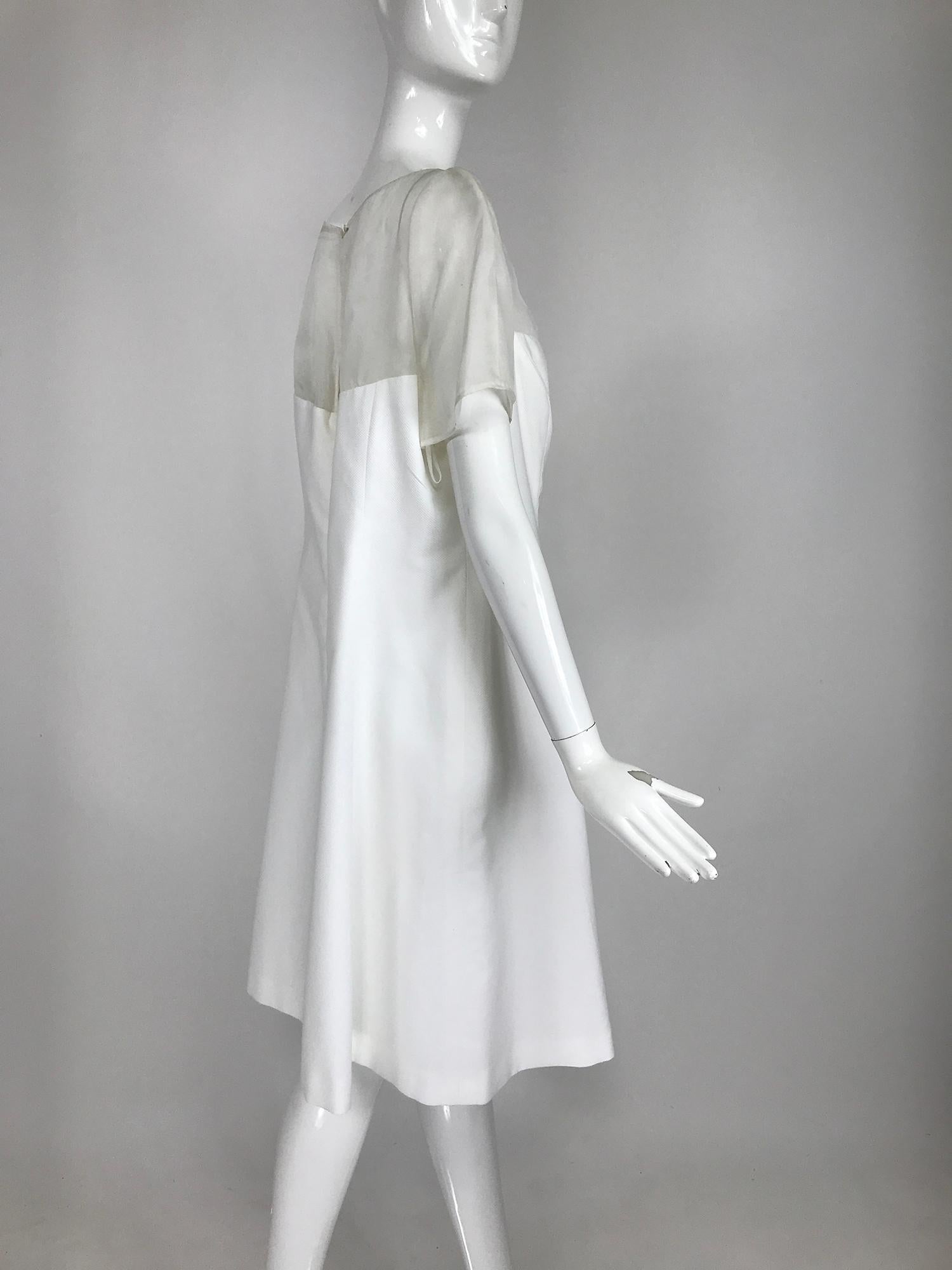 white pique dress