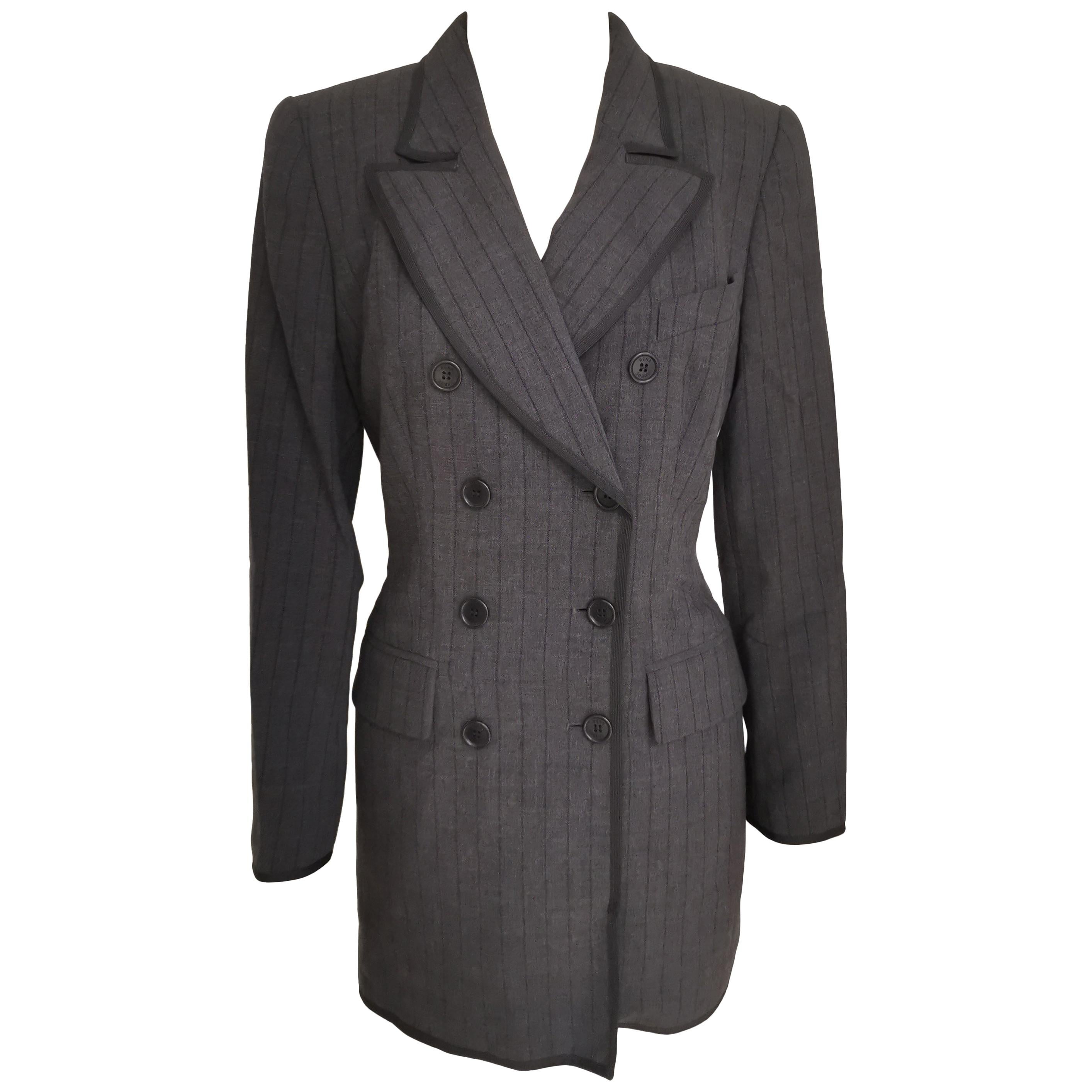 Rena Lange wool grey blazer jacket NWOT