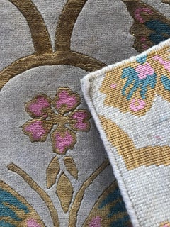 Renaissance Hand Knotted Wool and Silk Rug by Wendy Morrison